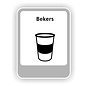 JERMA allerhandestickers Drink bekers recycling pictogram sticker.