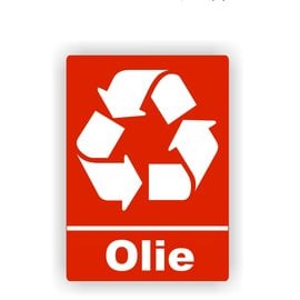 JERMA allerhandestickers Olie recycling logo sticker
