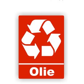 JERMA allerhandestickers Olie recycling logo sticker