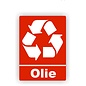 JERMA allerhandestickers Olie met recycling logo stickers