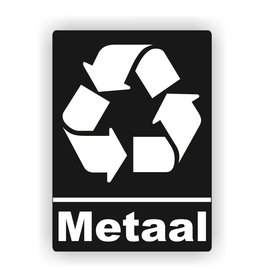 JERMA allerhandestickers Metaal recycling logo sticker