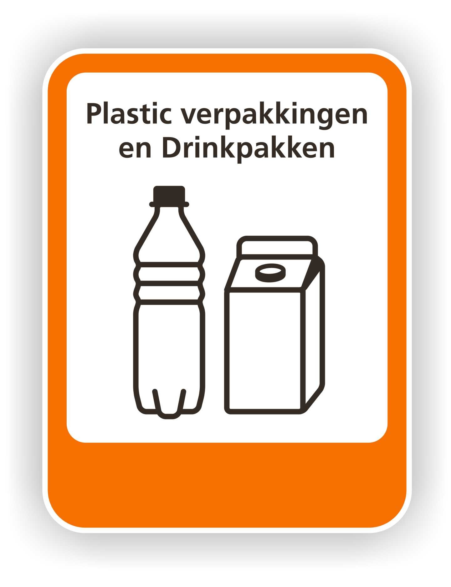 Plastic en drinkpakken recycling - AllerhandeStickers