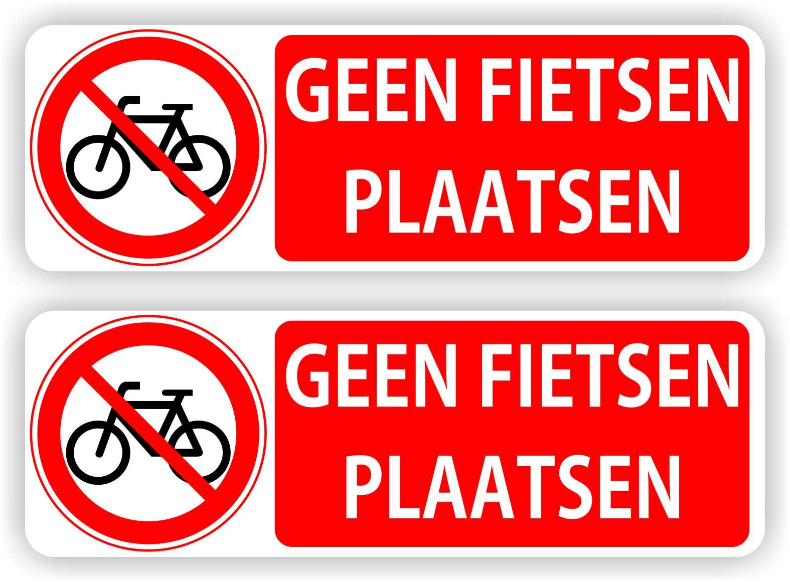 Touhou Temmen terrorist Geen fietsen plaatsen sticker set van 2 stuks - JERMA AllerhandeStickers