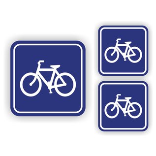 JERMA allerhandestickers sticker fietsen stalling set van 3 stickers