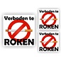 JERMA allerhandestickers Verboden te roken sticker set van 3 stuks