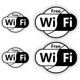 JERMA allerhandestickers Free WiFi sticker set