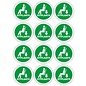 JERMA allerhandestickers Zitplaats pictogram sticker set 12 st.