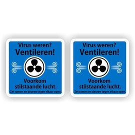 JERMA allerhandestickers Virus weren ventileren stickers.