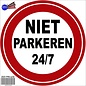 JERMA allerhandestickers Niet parkeren 24/7 verkeersbord sticker