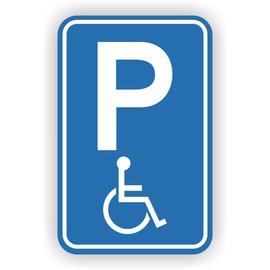 JERMA allerhandestickers Parkeerplaats Invalide sticker