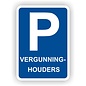 JERMA allerhandestickers Parkeren vergunninghouders verkeersbord sticker