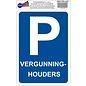 JERMA allerhandestickers Parkeren vergunninghouders verkeersbord sticker