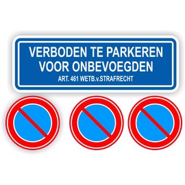 JERMA allerhandestickers Verboden te parkeren sticker set