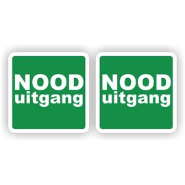 JERMA allerhandestickers NOOD UITGANG