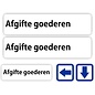 JERMA allerhandestickers Afgifte goederen bewegwijzering sticker set.