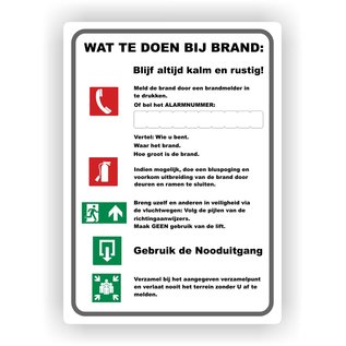 JERMA allerhandestickers Calamiteiten bij brand sticker.