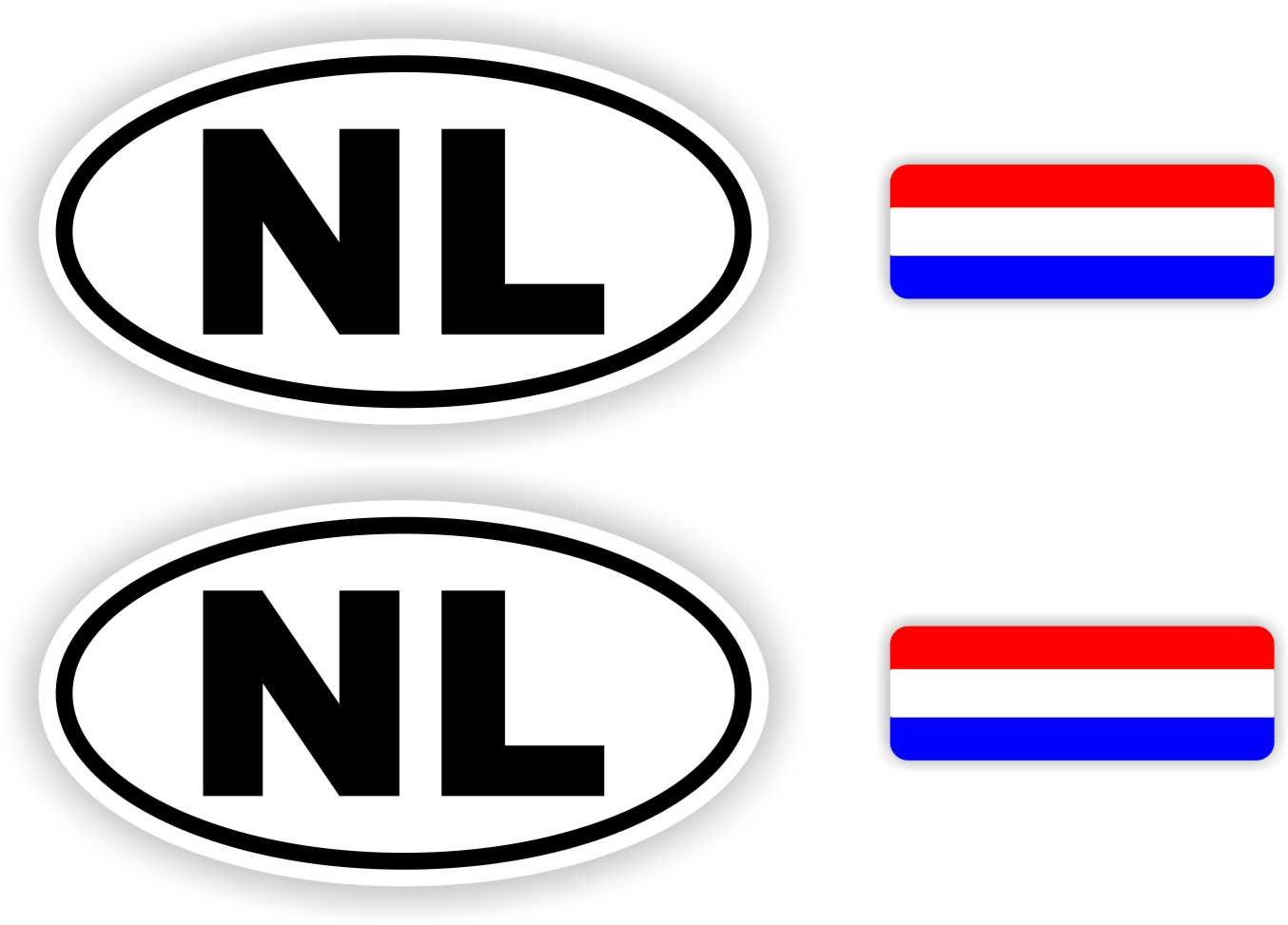 Dreigend Supermarkt bungeejumpen NL, Nederland auto sticker set. - JERMA AllerhandeStickers