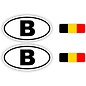 JERMA allerhandestickers B, Belgische auto sticker set.