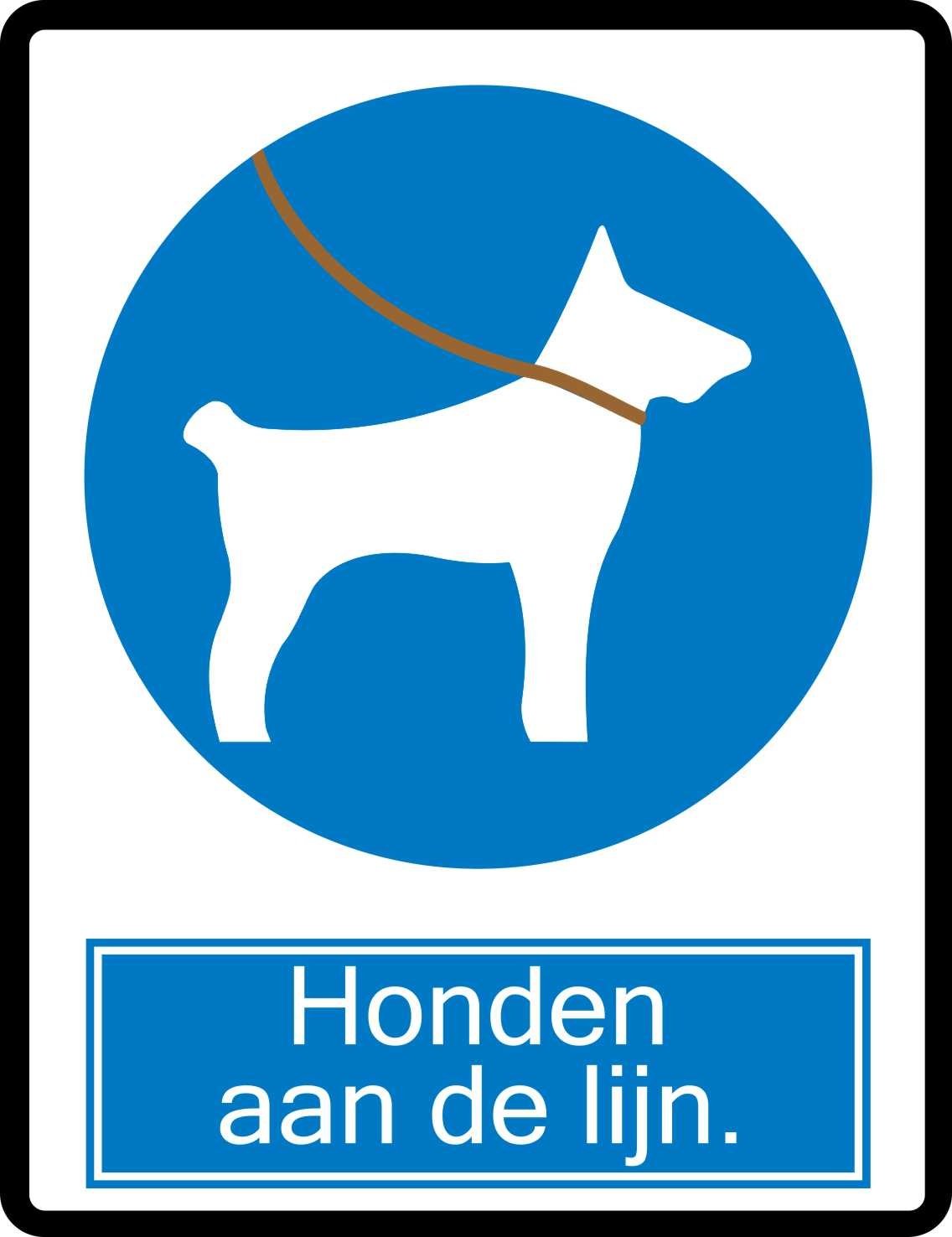 Smederij plek bad Honden aan de lijn pictogram sticker - JERMA AllerhandeStickers