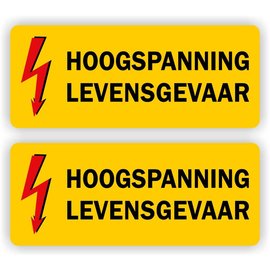 JERMA allerhandestickers Hoogspanning levensgevaar stickers