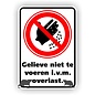 JERMA allerhandestickers Dieren niet voeren sticker.