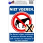 JERMA allerhandestickers Paarden niet voeren sticker.