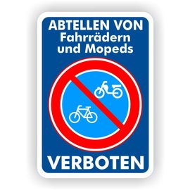 JERMA allerhandestickers Fahrrädern und Mopeds verboten Aufkleber