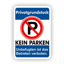 JERMA allerhandestickers Privatgrundstuck kein parken Aufkleber