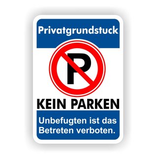 JERMA allerhandestickers Privatgrundstuck kein parken Aufkleber