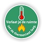 JERMA allerhandestickers Thermostaat omlaag sticker 20 cm