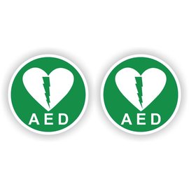 JERMA allerhandestickers AED aanwezig stickers