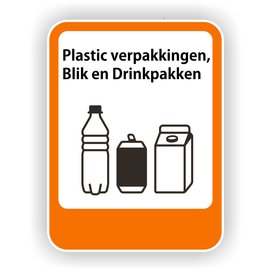JERMA allerhandestickers Plasticverpakking, Blik, Drinkpakken pictogram sticker.