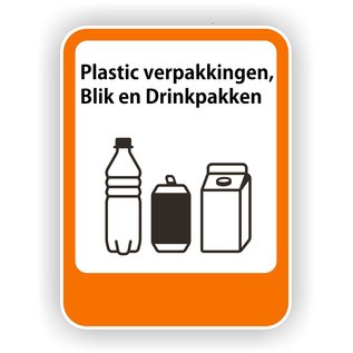 JERMA allerhandestickers Plasticverpakking, Blik, Drinkpakken pictogram sticker.