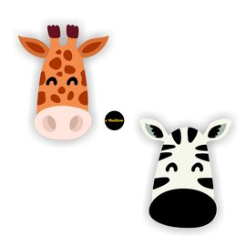 JERMA allerhandestickers Zebra en Giraf raamstickers