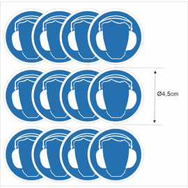 JERMA allerhandestickers Gehoorbescherming verplicht, pictogram stickers