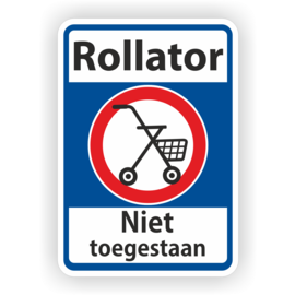 JERMA allerhandestickers Geen Rollators sticker