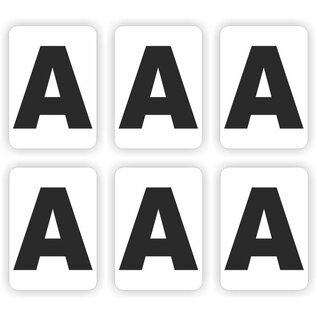 JERMA allerhandestickers Plakletter A, set 6 stickers