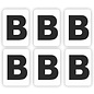 JERMA allerhandestickers Plakletter B, set 6 stickers