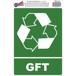 JERMA allerhandestickers Groenten Fruit Tuinafval Recycling logo sticker