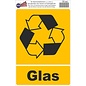 JERMA allerhandestickers Glasbak recycling logo sticker