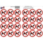 JERMA allerhandestickers Verboden voor honden stickers set 24 stuks