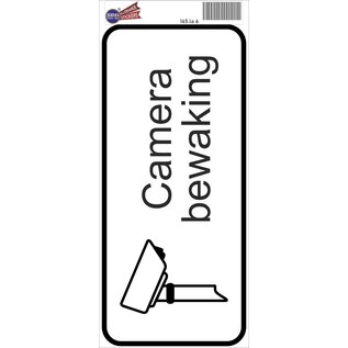 JERMA allerhandestickers Camera bewaking sticker zwart, wit.