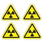 JERMA allerhandestickers Radioactieve stoffen, sticker geel zwart 10 cm.