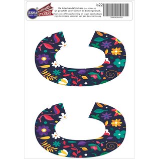 JERMA allerhandestickers Letter C stickers set van 2 stuks