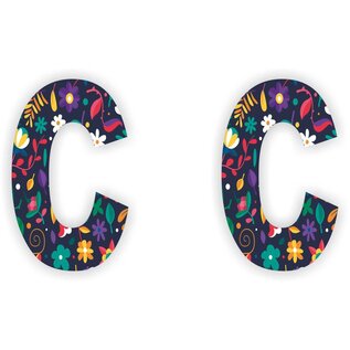 JERMA allerhandestickers Letter C stickers set van 2 stuks