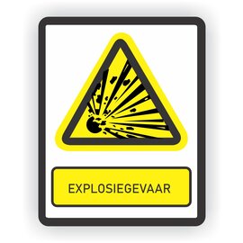 JERMA allerhandestickers Explosiegevaar sticker