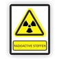 JERMA allerhandestickers Radioactieve stoffen Waarschuwing sticker