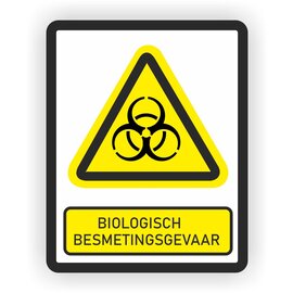 JERMA allerhandestickers Biologisch besmettingsgevaar sticker