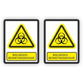 JERMA allerhandestickers Biologisch besmettingsgevaar stickers