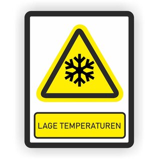 JERMA allerhandestickers ISO7010  lage temperaturen Waarschuwing sticker
